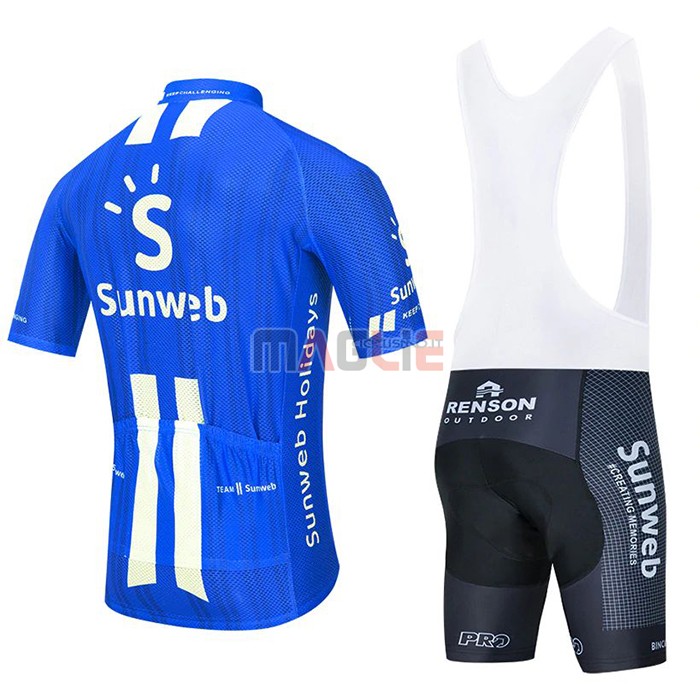 Maglia Sunweb Manica Corta 2020 Blu Bianco - Clicca l'immagine per chiudere